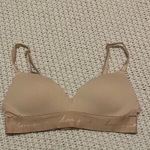 Pink Push Up Plunge Bra